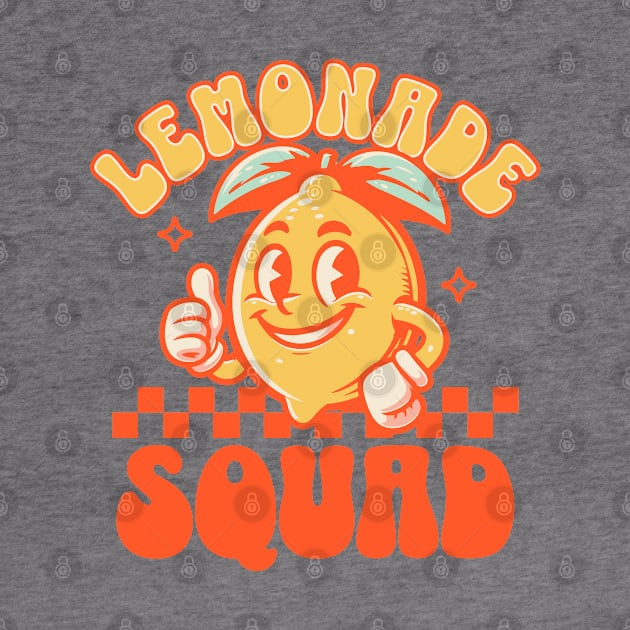 Lemonade Squad Funny Lemon Juice Summer - Retro Vintage by OrangeMonkeyArt